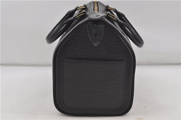 Authentic Louis Vuitton Epi Speedy 25 Hand Boston Bag Black M59032 LV 7893D