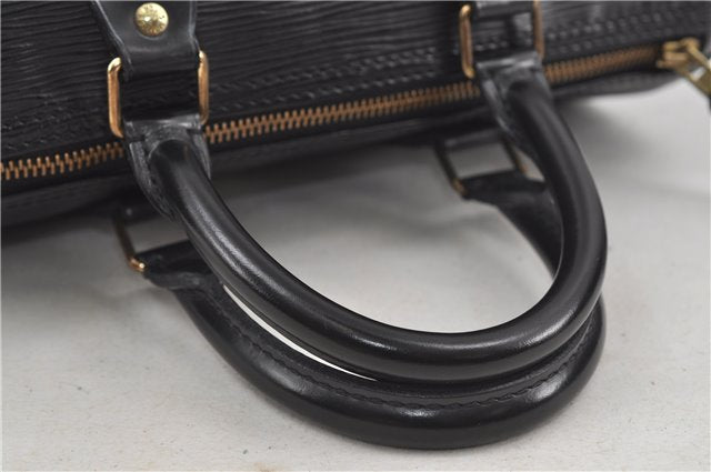 Authentic Louis Vuitton Epi Speedy 25 Hand Boston Bag Black M59032 LV 7893D
