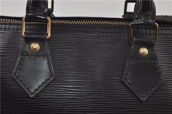 Authentic Louis Vuitton Epi Speedy 25 Hand Boston Bag Black M59032 LV 7893D