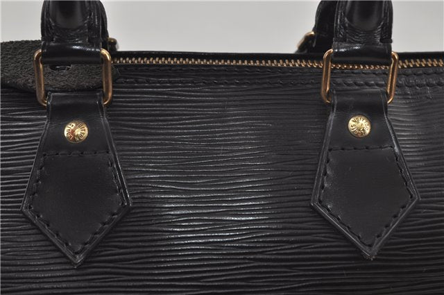 Authentic Louis Vuitton Epi Speedy 25 Hand Boston Bag Black M59032 LV 7893D