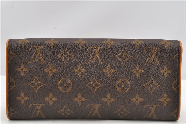 Authentic Louis Vuitton Monogram Pochette Twin GM Shoulder Bag M51852 LV 7894F