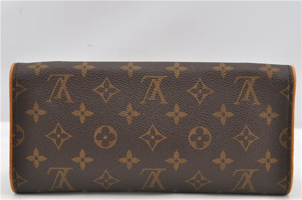 Authentic Louis Vuitton Monogram Pochette Twin GM Shoulder Bag M51852 LV 7894F