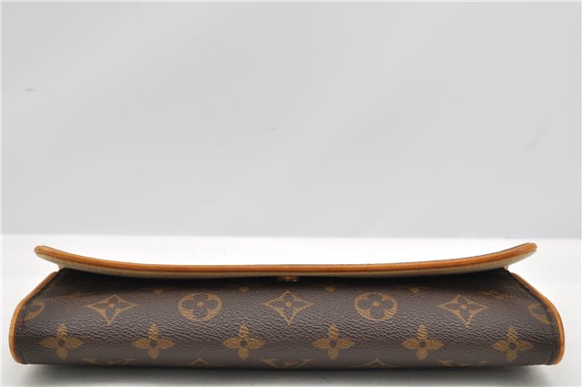 Authentic Louis Vuitton Monogram Pochette Twin GM Shoulder Bag M51852 LV 7894F