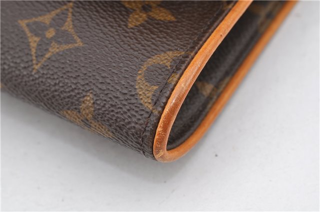 Authentic Louis Vuitton Monogram Pochette Twin GM Shoulder Bag M51852 LV 7894F