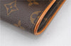 Authentic Louis Vuitton Monogram Pochette Twin GM Shoulder Bag M51852 LV 7894F