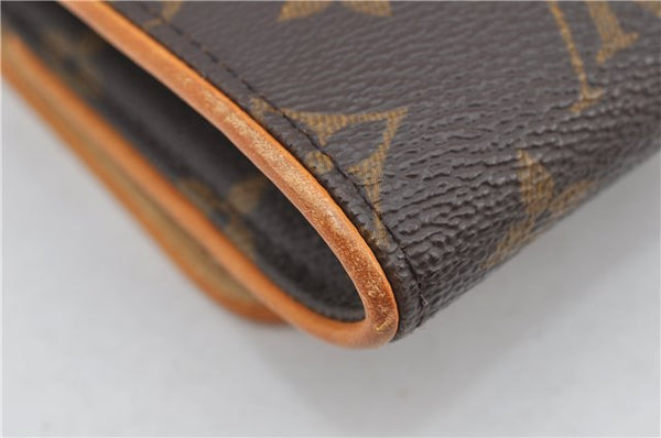 Authentic Louis Vuitton Monogram Pochette Twin GM Shoulder Bag M51852 LV 7894F