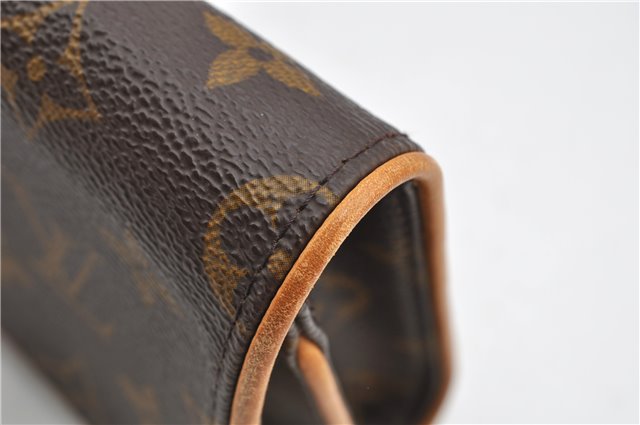 Authentic Louis Vuitton Monogram Pochette Twin GM Shoulder Bag M51852 LV 7894F