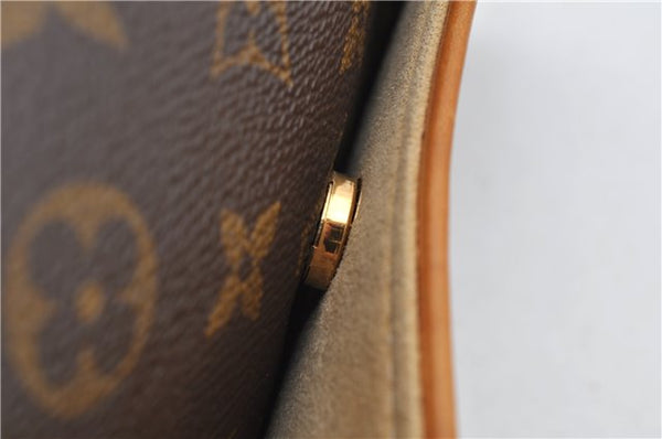 Authentic Louis Vuitton Monogram Pochette Twin GM Shoulder Bag M51852 LV 7894F