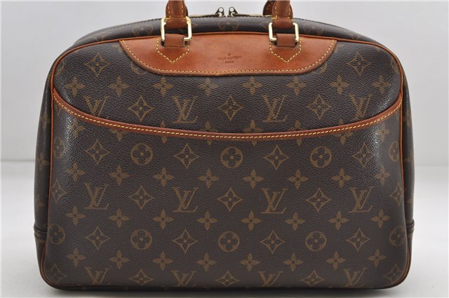 Authentic Louis Vuitton Monogram Deauville Hand Bag M47270 LV 7895D