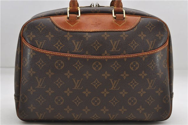 Authentic Louis Vuitton Monogram Deauville Hand Bag M47270 LV 7895D