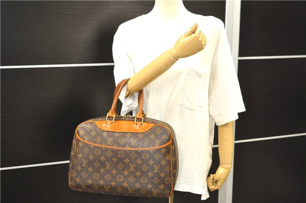 Authentic Louis Vuitton Monogram Deauville Hand Bag M47270 LV 7895D