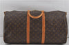 Auth Louis Vuitton Monogram Keepall Bandouliere 55 Boston Bag M41414 LV 7898D