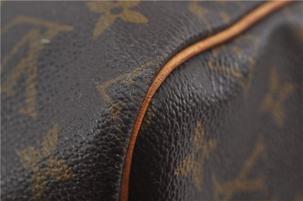 Auth Louis Vuitton Monogram Keepall Bandouliere 55 Boston Bag M41414 LV 7898D