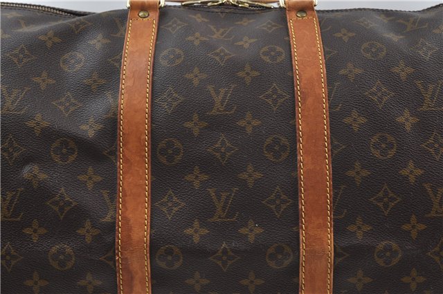 Auth Louis Vuitton Monogram Keepall Bandouliere 55 Boston Bag M41414 LV 7898D