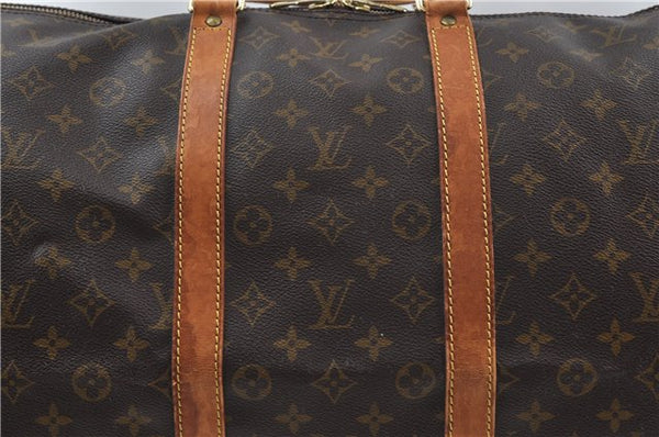 Auth Louis Vuitton Monogram Keepall Bandouliere 55 Boston Bag M41414 LV 7898D