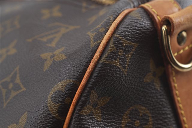 Auth Louis Vuitton Monogram Keepall Bandouliere 55 Boston Bag M41414 LV 7898D