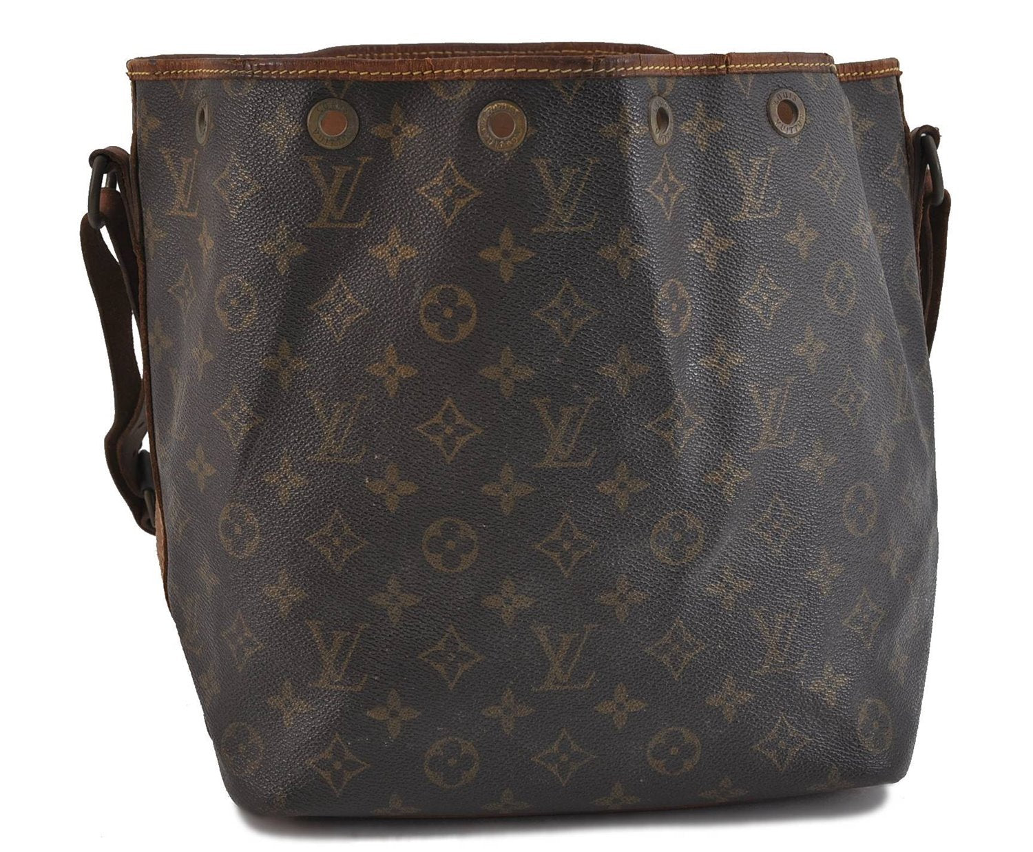 Authentic LOUIS VUITTON Monogram Petit Noe Shoulder Bag M42226 LV 7899C