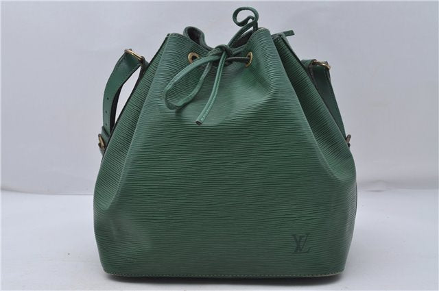 Authentic Louis Vuitton Epi Petit Noe Shoulder Bag Green M44104 LV 7899D