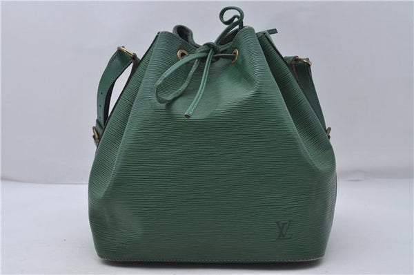 Authentic Louis Vuitton Epi Petit Noe Shoulder Bag Green M44104 LV 7899D