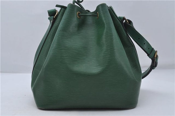 Authentic Louis Vuitton Epi Petit Noe Shoulder Bag Green M44104 LV 7899D