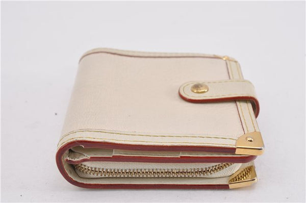 Authentic Louis Vuitton Suhali Compact Zip Bifold Wallet Ivory M91831 LV 7899F