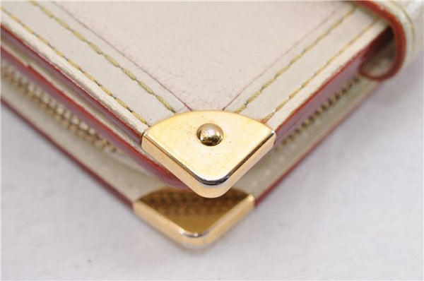 Authentic Louis Vuitton Suhali Compact Zip Bifold Wallet Ivory M91831 LV 7899F