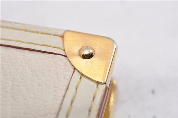 Authentic Louis Vuitton Suhali Compact Zip Bifold Wallet Ivory M91831 LV 7899F