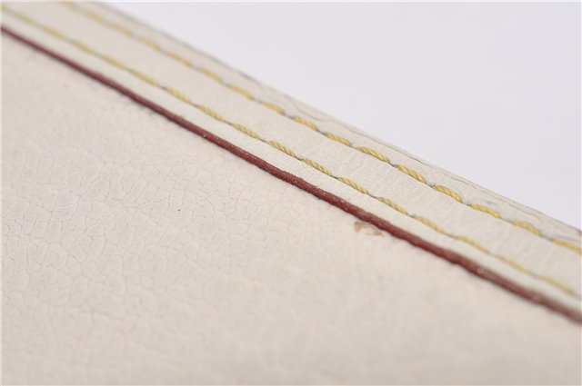 Authentic Louis Vuitton Suhali Compact Zip Bifold Wallet Ivory M91831 LV 7899F