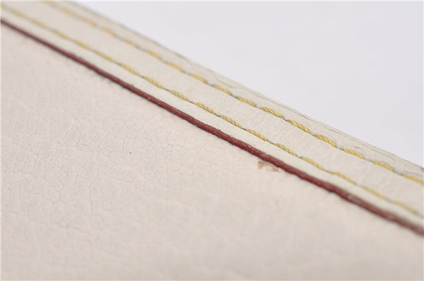 Authentic Louis Vuitton Suhali Compact Zip Bifold Wallet Ivory M91831 LV 7899F