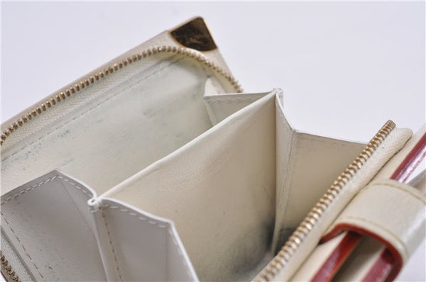 Authentic Louis Vuitton Suhali Compact Zip Bifold Wallet Ivory M91831 LV 7899F