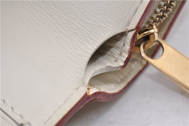 Authentic Louis Vuitton Suhali Compact Zip Bifold Wallet Ivory M91831 LV 7899F