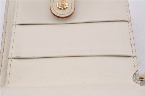 Authentic Louis Vuitton Suhali Compact Zip Bifold Wallet Ivory M91831 LV 7899F