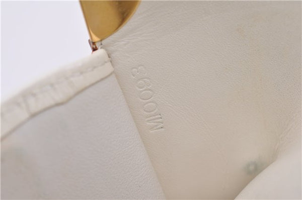 Authentic Louis Vuitton Suhali Compact Zip Bifold Wallet Ivory M91831 LV 7899F