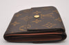 Authentic Louis Vuitton Monogram M61652 Porte Monnaie Billet Carte Credit 7900I