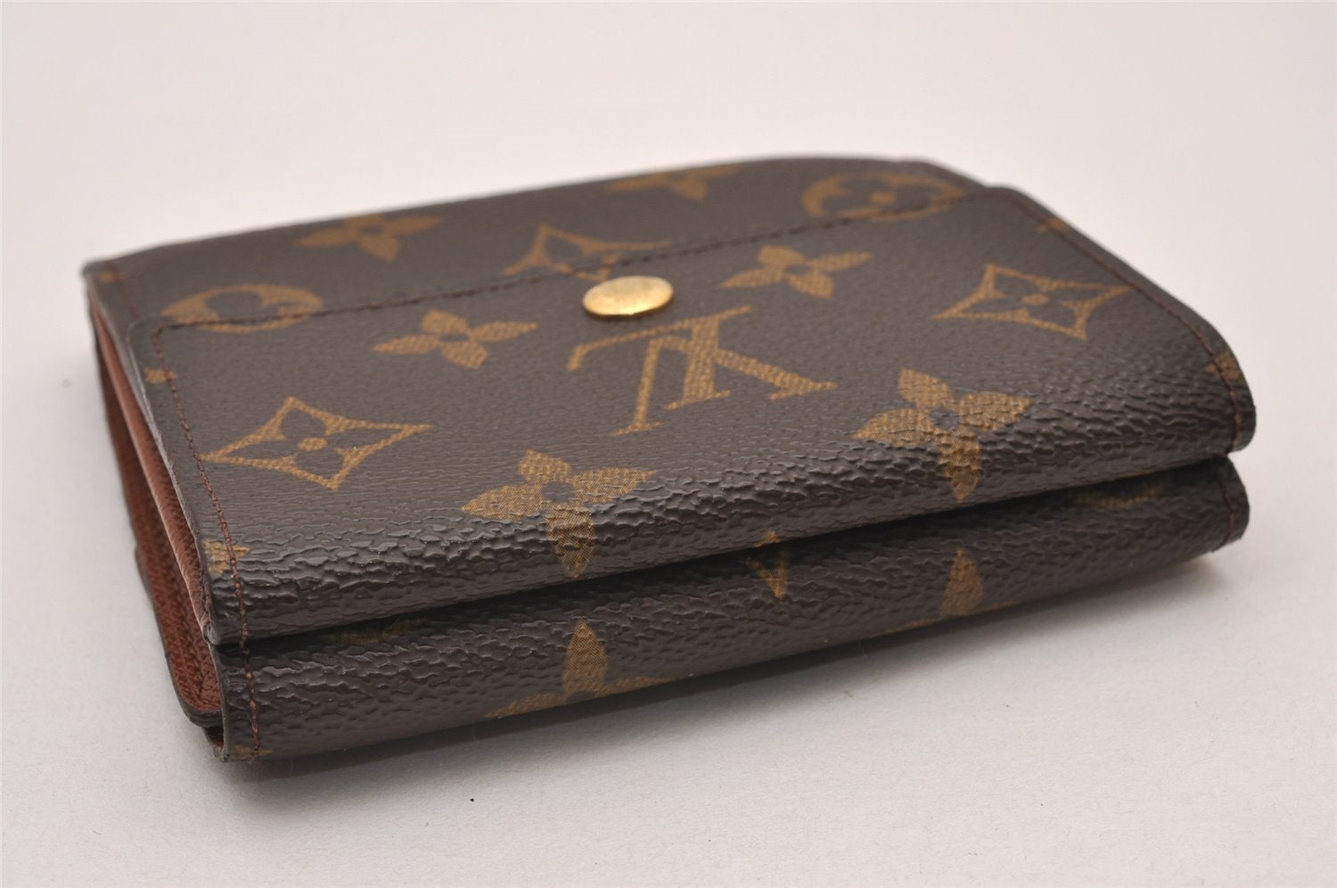 Authentic Louis Vuitton Monogram M61652 Porte Monnaie Billet Carte Credit 7900I