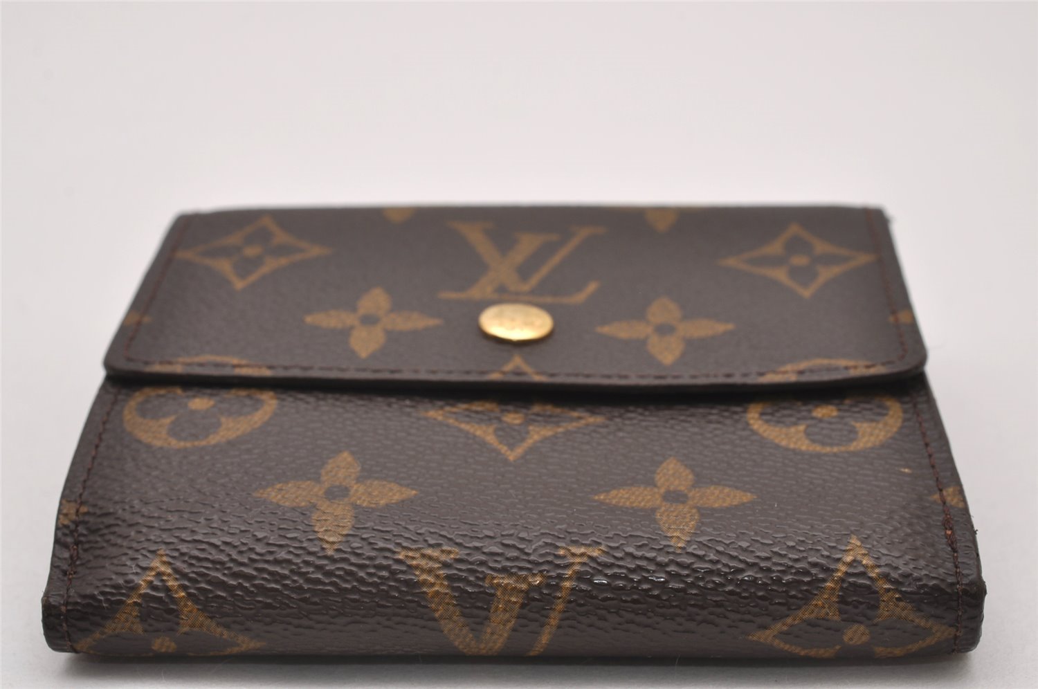 Authentic Louis Vuitton Monogram M61652 Porte Monnaie Billet Carte Credit 7900I