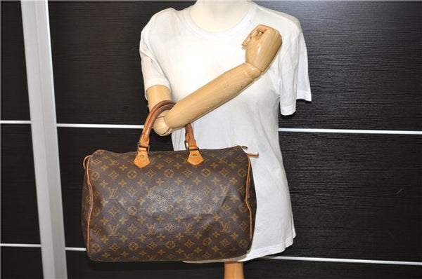 Authentic LOUIS VUITTON Monogram Speedy 35 Hand Bag Old Model LV 7901C