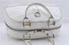 Authentic BURBERRY Vintage Leather Hand Bag White 7902D