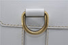 Authentic BURBERRY Vintage Leather Hand Bag White 7902D