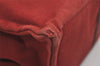 Authentic HERMES Fourre Tout MM Vintage Hand Tote Bag Canvas Red 7902I