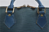 Authentic LOUIS VUITTON Epi Alma PM Hand Bag Purse Blue M52145 LV 7904C