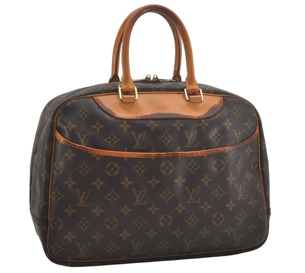 Authentic Louis Vuitton Monogram Deauville Hand Bag M47270 LV 7905I