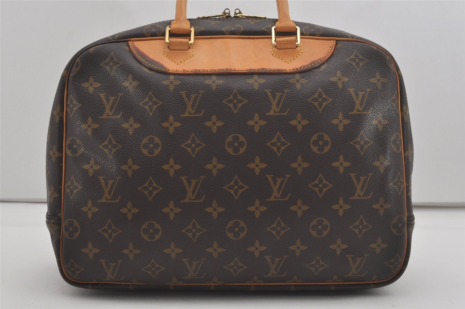 Authentic Louis Vuitton Monogram Deauville Hand Bag M47270 LV 7905I