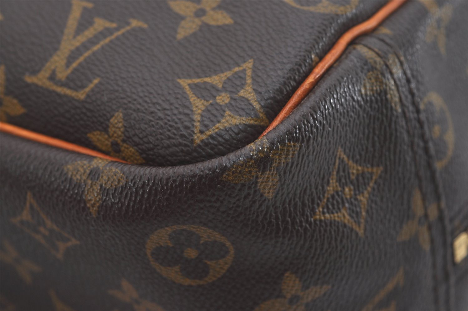 Authentic Louis Vuitton Monogram Deauville Hand Bag M47270 LV 7906I