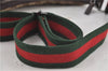 Authentic GUCCI Web Sherry Line Shoulder Cross Bag GG Canvas Leather Brown 7909D