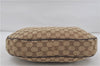 Authentic GUCCI Web Sherry Line Shoulder Cross Bag GG Canvas Leather Brown 7909D