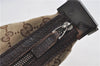 Authentic GUCCI Web Sherry Line Shoulder Cross Bag GG Canvas Leather Brown 7909D