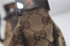 Authentic GUCCI Web Sherry Line Shoulder Cross Bag GG Canvas Leather Brown 7909D