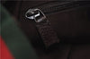 Authentic GUCCI Web Sherry Line Shoulder Cross Bag GG Canvas Leather Brown 7909D