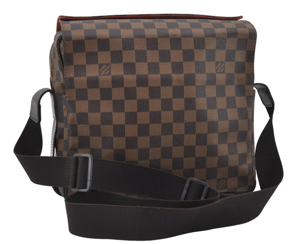 Authentic Louis Vuitton Damier Naviglio Shoulder Cross Body Bag N45255 LV 7910E